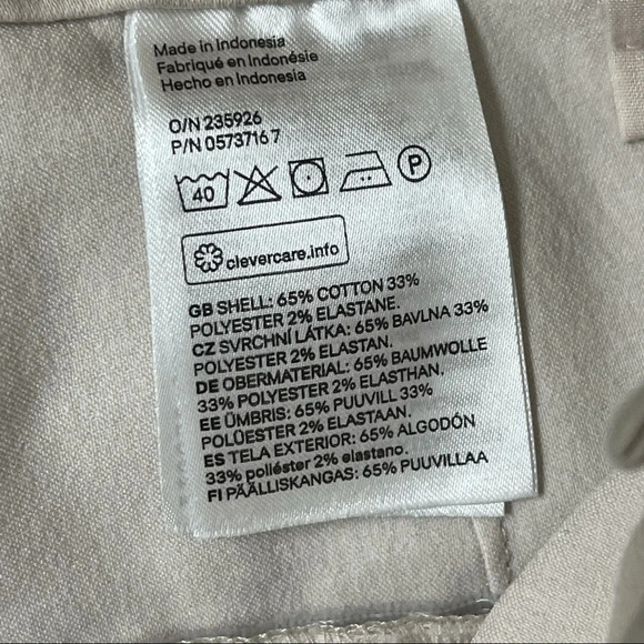 H&m beige cropped trouser pant 4 - Picture 3 of 5